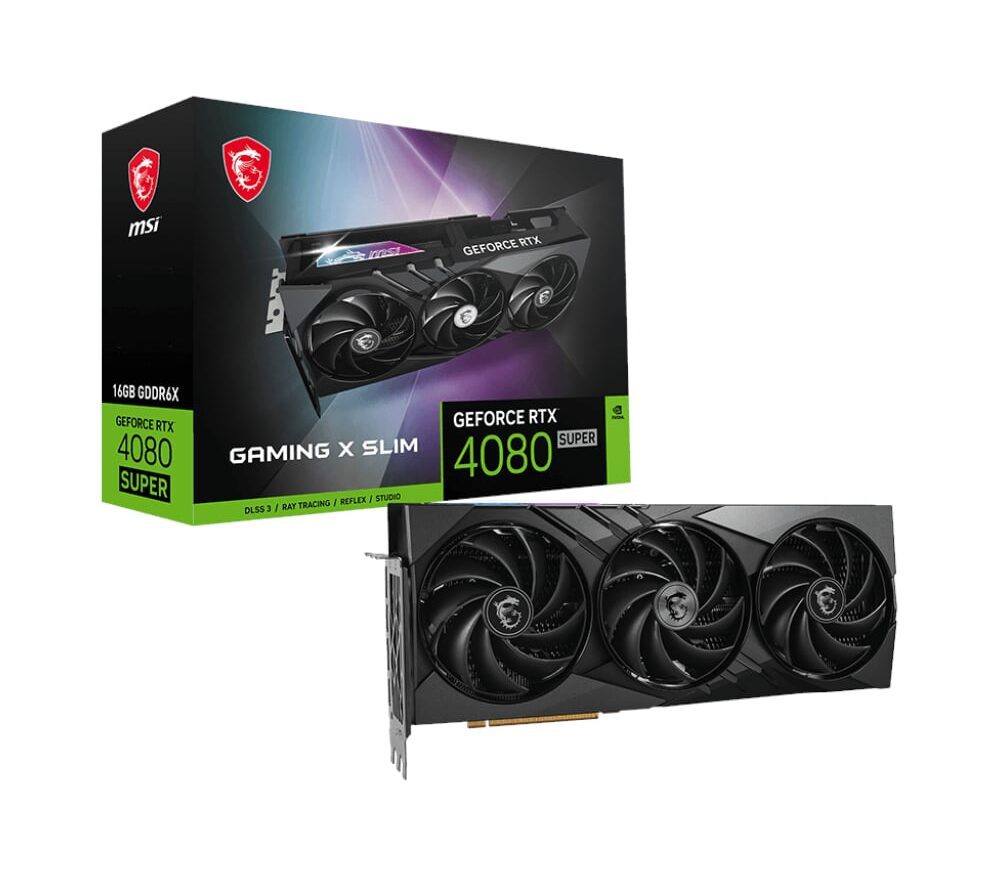 MSI Nvidia GeForce RTX 4080 Super Gaming X Slim 16GB Graphics Card